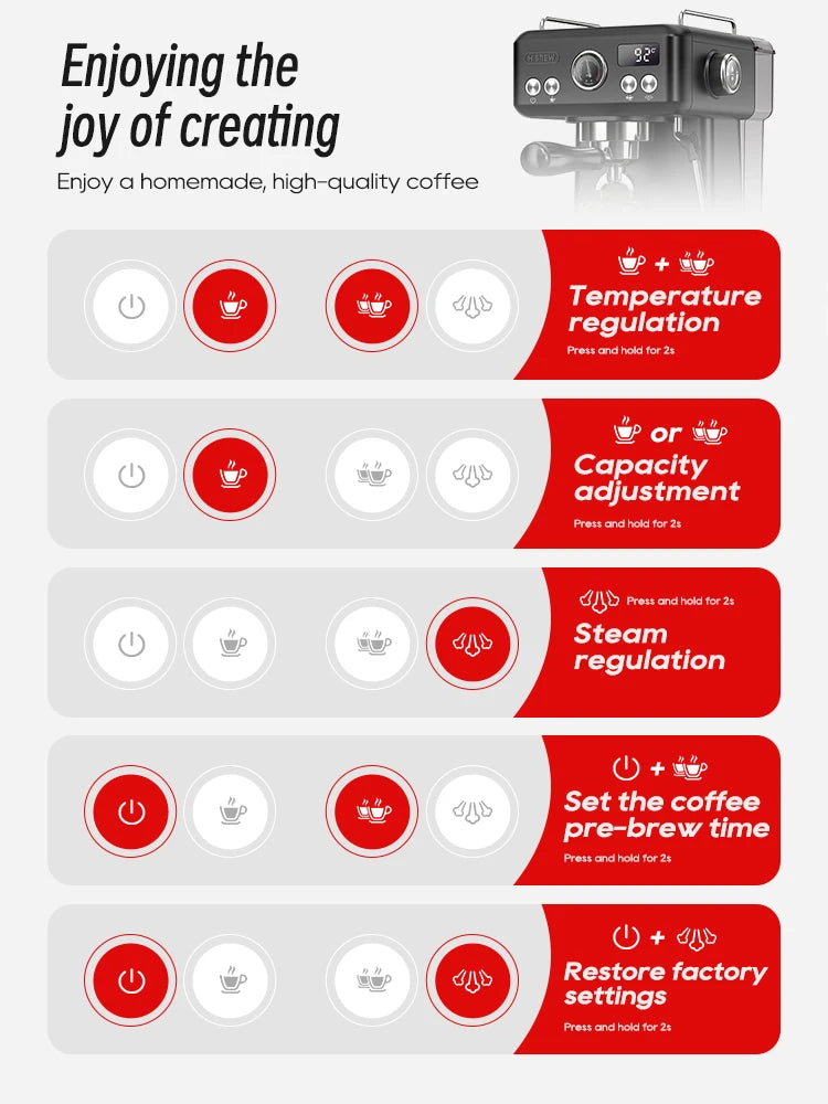 HiBREW H10A Black Espresso Machine | Refurb Coffee Co