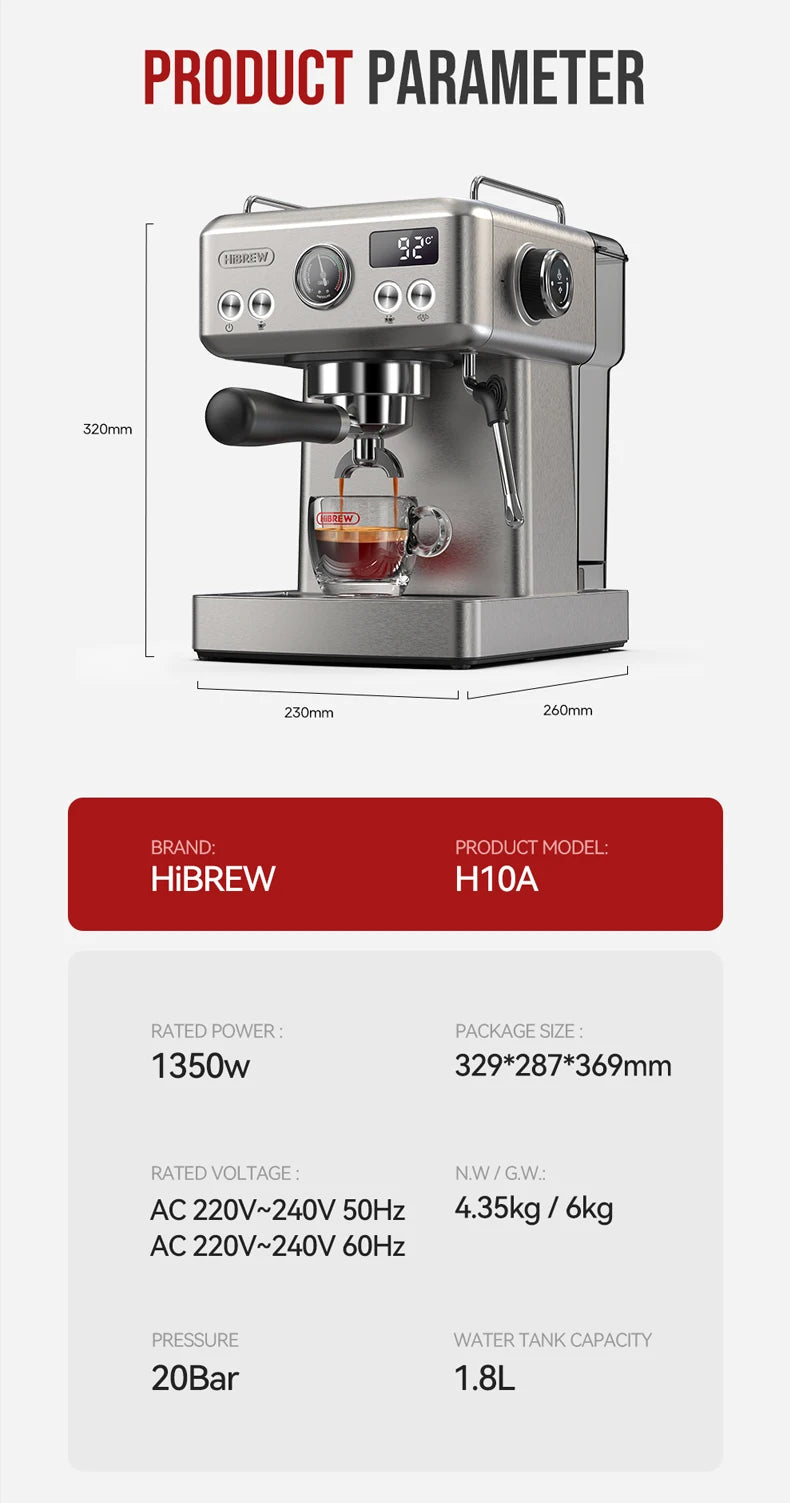 HiBREW H10A Espresso Machine| Refurb Coffee Co