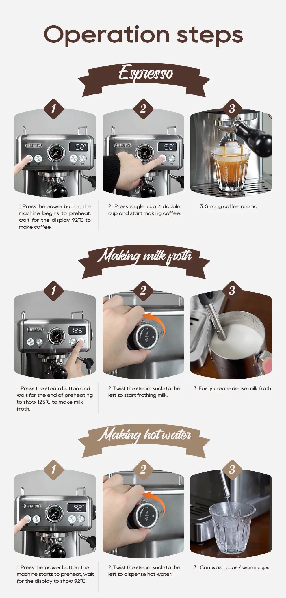 HiBREW H10A Espresso Machine| Refurb Coffee Co