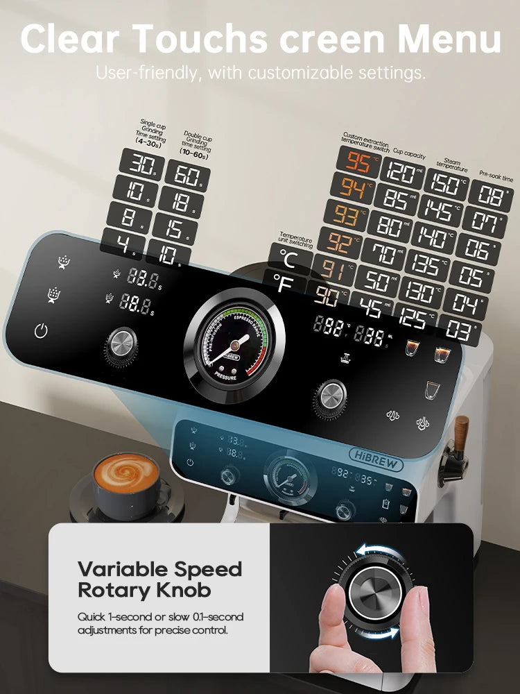 HiBREW H7B Dual Boiler Espresso Machine| Refurb Coffee Co