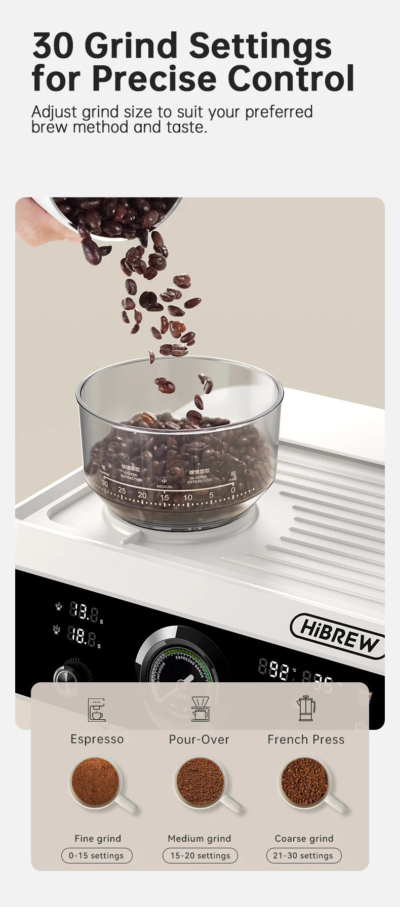 HiBREW H7B Dual Boiler Espresso Machine| Refurb Coffee Co